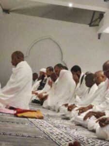 PHOTOS: Bauchi gov leads prayer at Hajj
